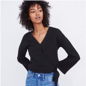 Madewell Texture & Thread Wrap Top